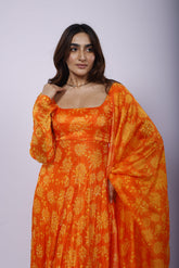 Genda Fool Anarkali Set